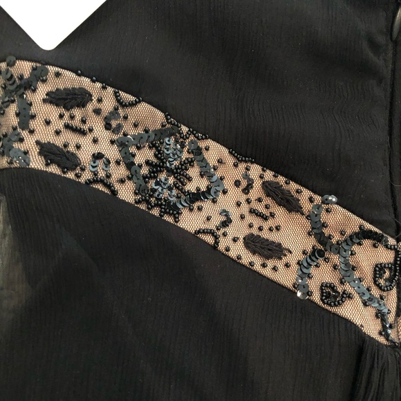 NEW Tadashi Shoji strapless gown w/ faux fur shrug - Picture 5 of 8